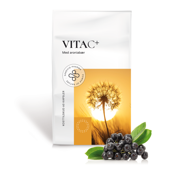 VITAC+ kosttilskud med Vitamin C og aroniabær.